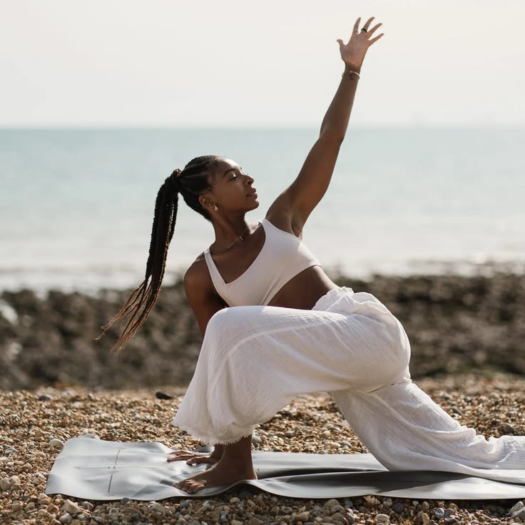 Warrior Black Travel Mat by Ladina Yoga